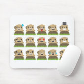 Tapis De Souris groundhog emojis (Avec souris)