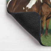 Tapis De Souris Groupe de position de chevaux de peinture (Coin)