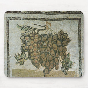 Tapis De Souris Groupe de raisins blancs, mosaïque romaine