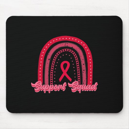 Tapis De Souris groupe de soutien rouge arc-en-ciel sensibilisatio (Devant)