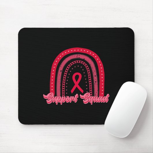 Tapis De Souris groupe de soutien rouge arc-en-ciel sensibilisatio (Avec souris)