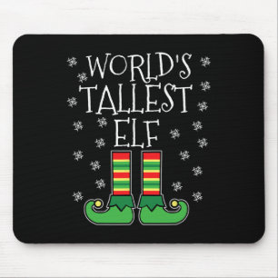Tapis De Souris Groupe familial Elf le plus élevé du monde Christm