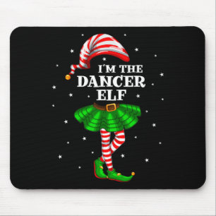 Tapis De Souris Groupe familial Je suis la danseuse Elf Christmas