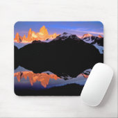 Tapis De Souris Groupe Fitz Roy reflété dans les lacs glaciaires (Avec souris)