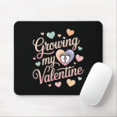 Tapis De Souris Growing My Valentine By Feet Heart Design  (Avec souris)