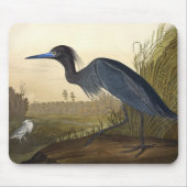 Tapis De Souris Grue Bleue Ou Heron Oiseaux D'Amérique John James (Devant)