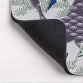 Tapis De Souris Grues textiles japonaises (Coin)