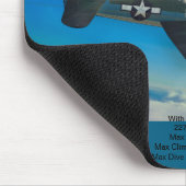 Tapis de souris Grumman F6F-3 Hellcat (Coin)