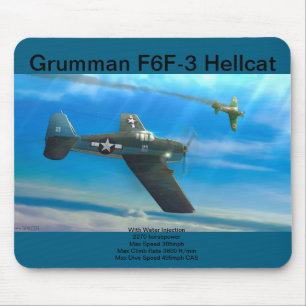 Tapis de souris Grumman F6F-3 Hellcat