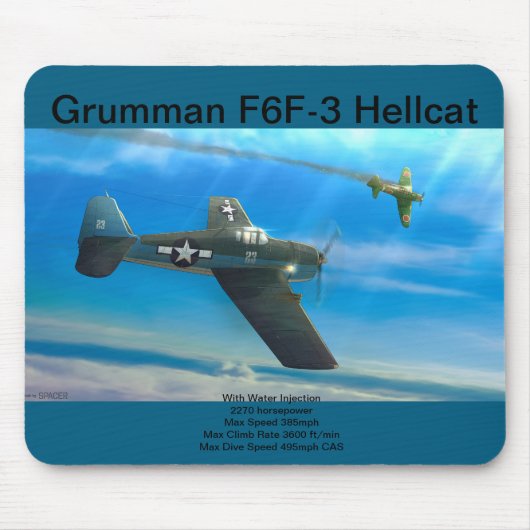 Tapis de souris Grumman F6F-3 Hellcat (Devant)