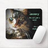 Tapis De Souris Grumpy est une souris de style de vie (Avec souris)