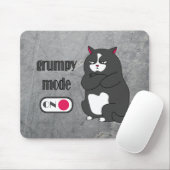 Tapis De Souris Grumpy mode on funny fat cat  (Avec souris)