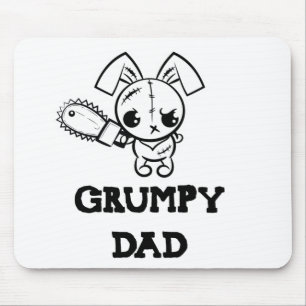 Tapis De Souris Grumpy Papa Grumpy Voodoo Bunny Père Amour
