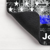 Tapis De Souris Grunge Blue Line Nom Mousepad (Coin)