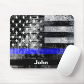 Tapis De Souris Grunge Blue Line Nom Mousepad (Avec souris)