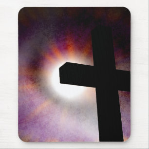 Tapis De Souris Grunge Cross Sunburst Souris
