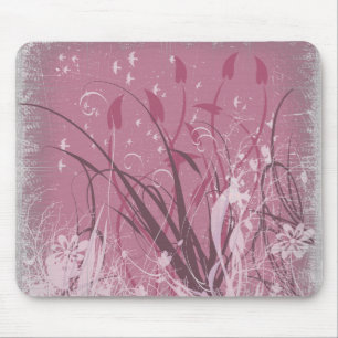 Tapis De Souris Grunge de KRW dans le rose
