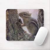 Tapis De Souris Grunge d'écureuil terrestre (Avec souris)