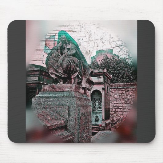 Tapis De Souris Grunge Paris Grave (Devant)