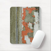 Tapis De Souris Grunge peeling orange paint on concrete wall (Avec souris)