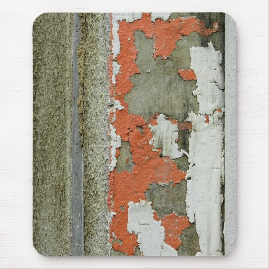 Tapis De Souris Grunge peeling orange paint on concrete wall (Devant)