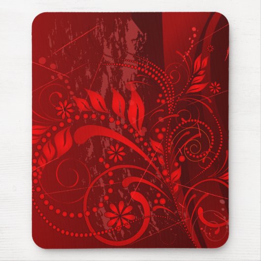 Tapis De Souris grunge rouge (Devant)