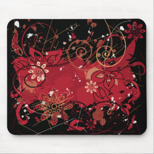 Tapis De Souris grunge rouge