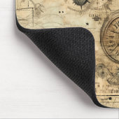 Tapis De Souris Grunge Rustic Steampunk Horloge (9) (Coin)