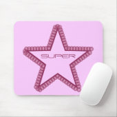 Tapis De Souris Grunge Superstar Mousepad, Fuchsia (Avec souris)