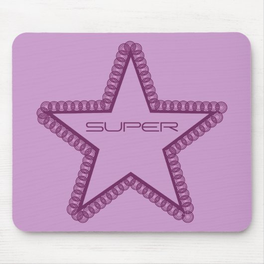 Tapis De Souris Grunge Superstar Mousepad, pourpre (Devant)