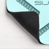 Tapis De Souris Grunge Superstar Mousepad, Turquoise (Coin)