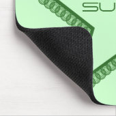 Tapis De Souris Grunge Superstar Mousepad, Vert Forêt (Coin)