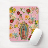 Tapis De Souris Guadalupe Mousepad rose (Avec souris)