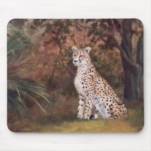 Tapis De Souris Guépard reposant Mousepad fier (Devant)