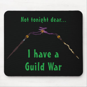 Tapis De Souris Guerre Mousepad humoristique des Gamers MMORPG