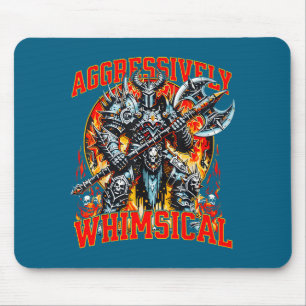 Tapis De Souris Guerrier de combat de fantasy sombre agressivement