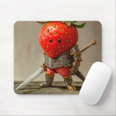 Tapis De Souris Guerrier de fraises (Avec souris)