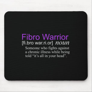 Tapis De Souris Guerrier de la fibro Sensibilisation à la fibromya