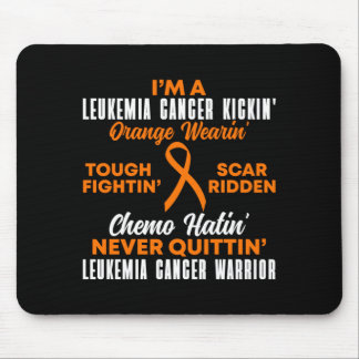 Tapis De Souris Guerrier de la leucémie masculine survivant de can