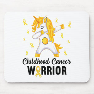 Tapis De Souris Guerrier de la Licorne contre le Cancer de l'Enfan