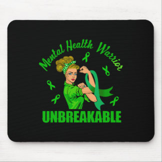 Tapis De Souris Guerrier de la santé mentale Force de sensibilisat