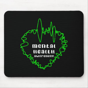 Tapis De Souris Guerrier de la sensibilisation à la santé mentale