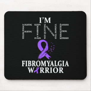Tapis De Souris Guerrier de sensibilisation à la fibromyalgie Sout