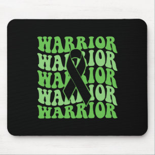 Tapis De Souris Guerrier du cancer des voies biliaires Ruban vert