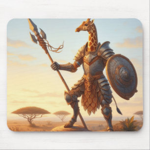 Tapis De Souris guerrier girafe