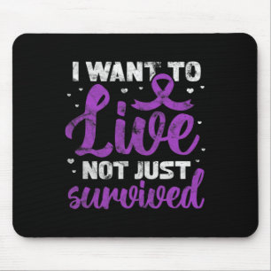 Tapis De Souris Guerrier Je Veux Vivre Non Seulement Grunge Surviv