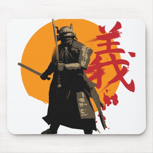 Tapis De Souris Guerrier samouraï Mousepad (Devant)