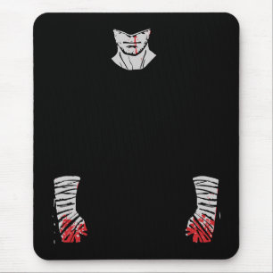 Tapis De Souris Guerrier taché de rouge des ombres