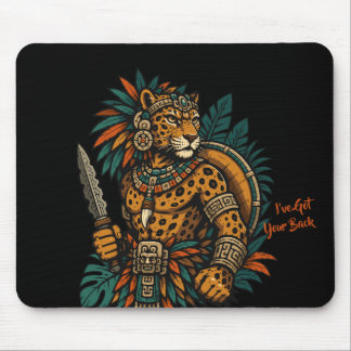 Tapis De Souris Guerrier Tribal Jaguar Vintage