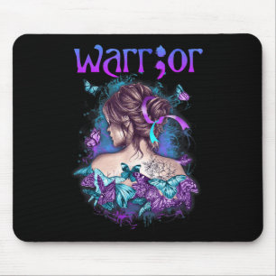 Tapis De Souris Guerrière de la prévention du suicide Femme Fille 